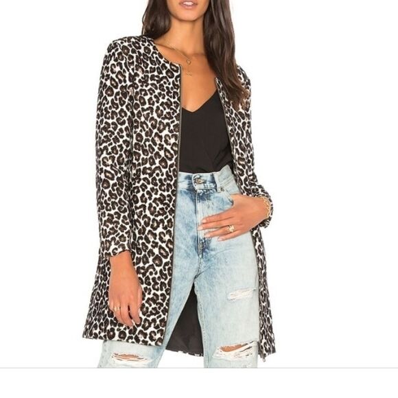 Cupcakes And Cashmere Leopard Print Coat - Picture 1 of 6